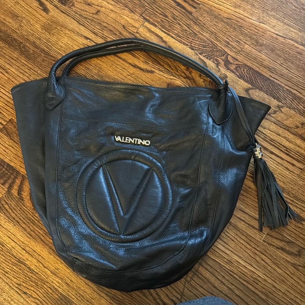 Valentino shoulder bag black bag  worn once